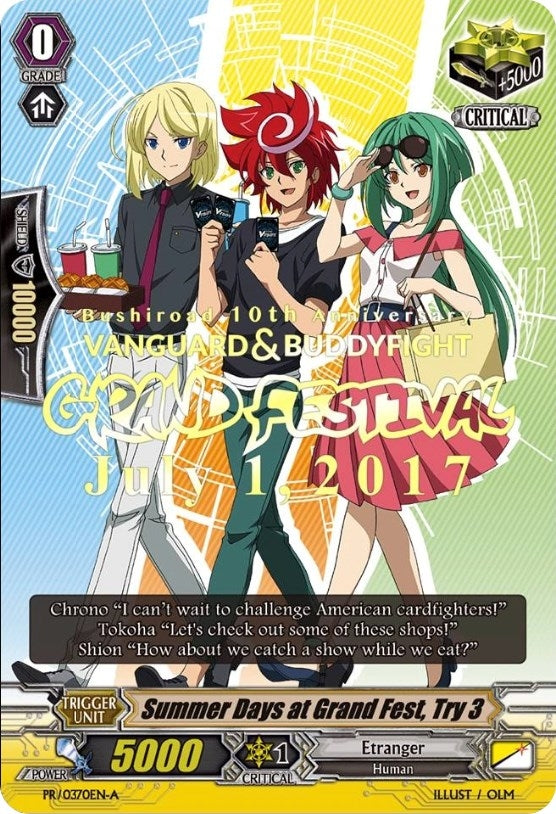 Image for Summer Days at Grand Fest, Try 3 (A) (Promo Cards) (PR/0370EN A) - Cardfight Vanguard