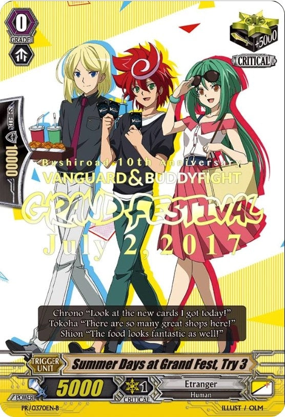 Image for Summer Days at Grand Fest, Try 3 (B) (Promo Cards) (PR/0370EN B) - Cardfight Vanguard
