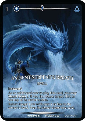 Image for Ancient Serpent's Breath (Full Art) (Argent Saga Promos) (PR2019-019) - Argent Saga TCG