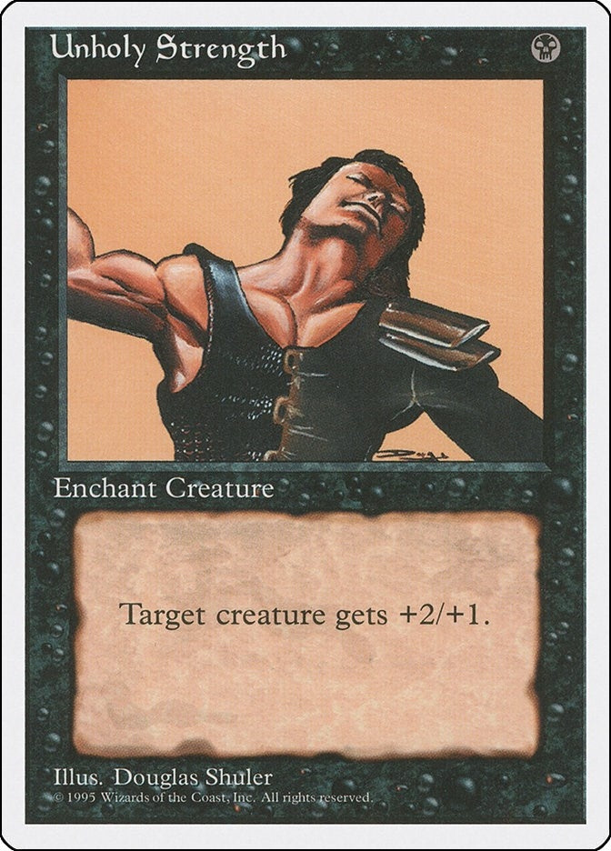 Image for Unholy Strength (Fourth Edition) - Magic: The Gathering