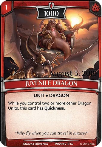 Image for Juvenile Dragon (Stamped) (Argent Saga Promos) (PR2019-016) - Argent Saga TCG