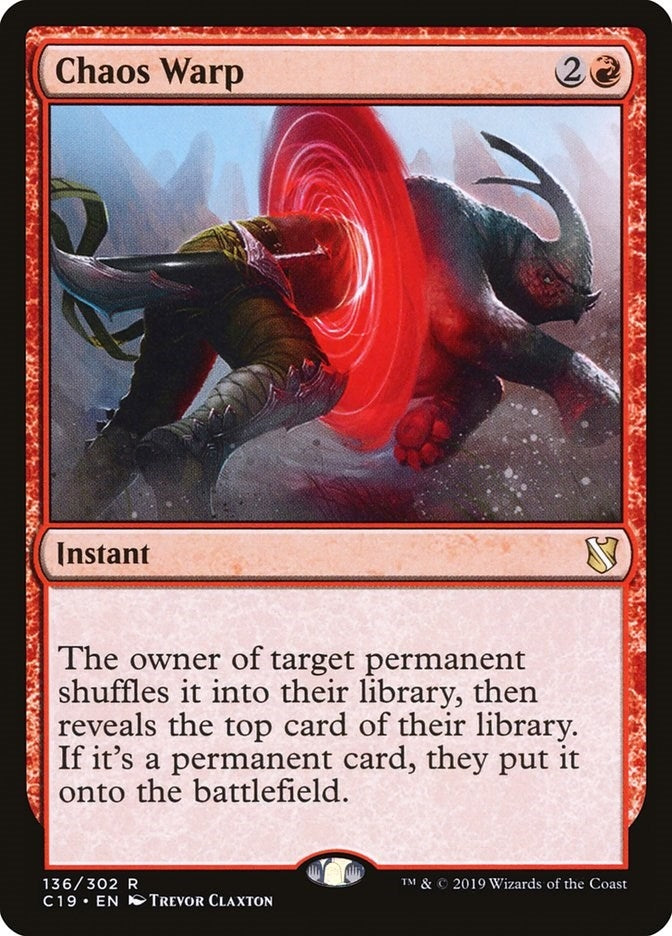 Image for Chaos Warp (Commander 2019) (136) - Magic: The Gathering