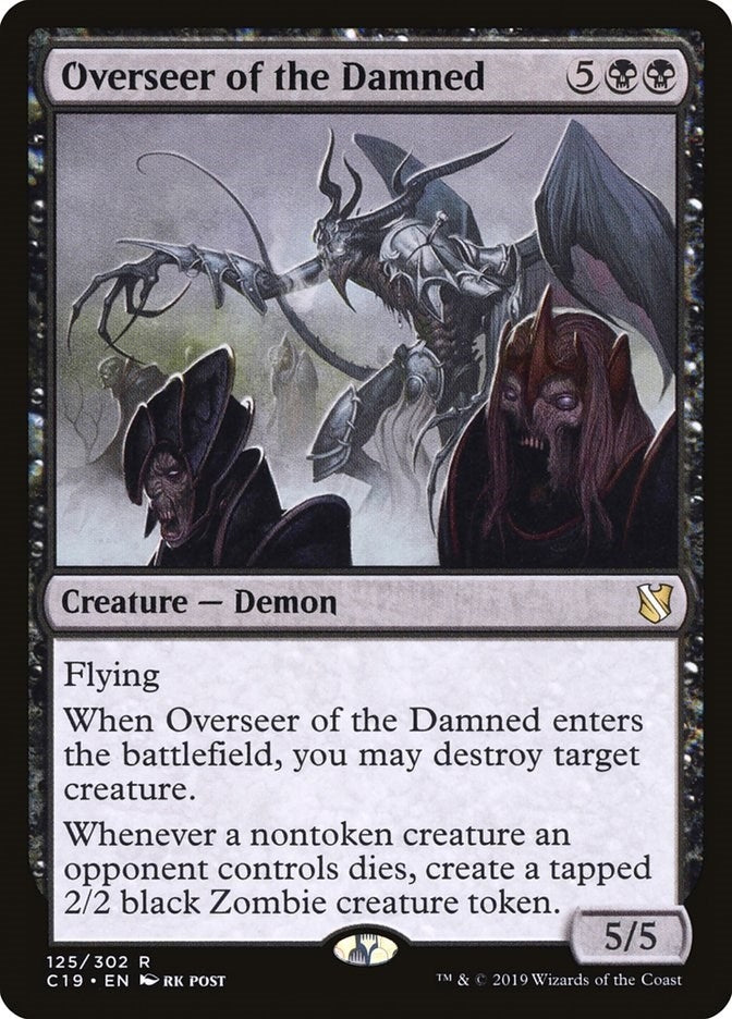 Image for Overseer of the Damned (Commander 2019) (125) - Magic: The Gathering