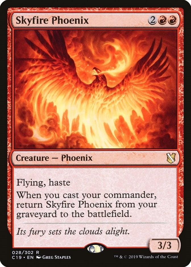 Image for Skyfire Phoenix (Commander 2019) (28) - Magic: The Gathering