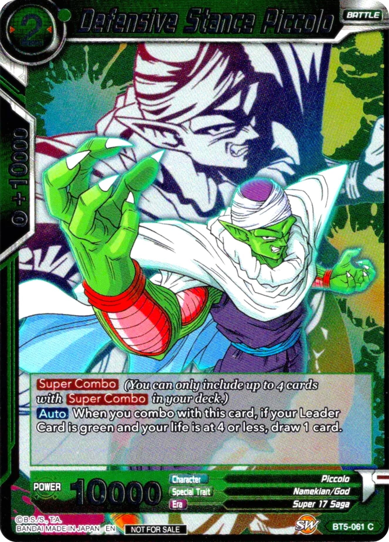 Image for Defensive Stance Piccolo (Event Pack 4) (Promotion Cards) (BT5-061) - Dragon Ball Super: Masters