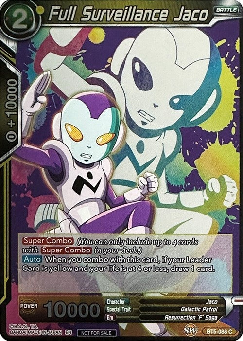 Image for Full Surveillance Jaco (Event Pack 4) (Promotion Cards) (BT5-088) - Dragon Ball Super: Masters