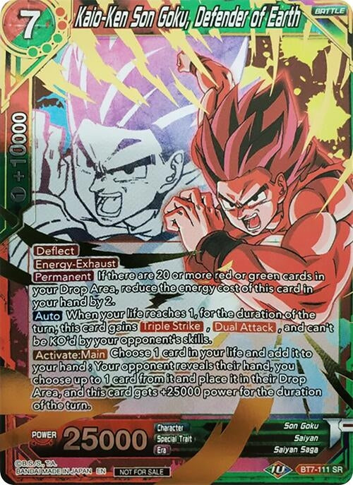 Image for Kaio-Ken Son Goku, Defender of Earth (Event Pack 4) (Promotion Cards) (BT7-111) - Dragon Ball Super: Masters