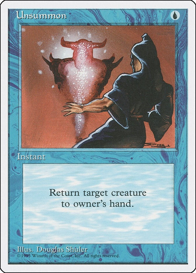 Image for Unsummon (Fourth Edition) - Magic: The Gathering