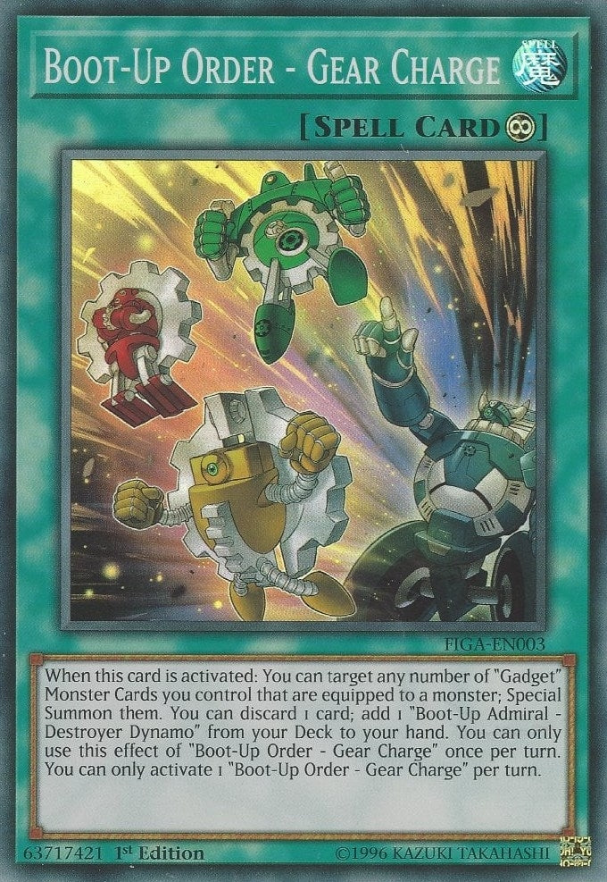 Image for Boot-Up Order - Gear Charge (Fists of the Gadgets) (FIGA-EN003) - YuGiOh