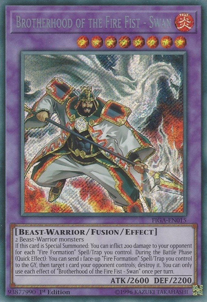 Image for Brotherhood of the Fire Fist - Swan (Fists of the Gadgets) (FIGA-EN015) - YuGiOh