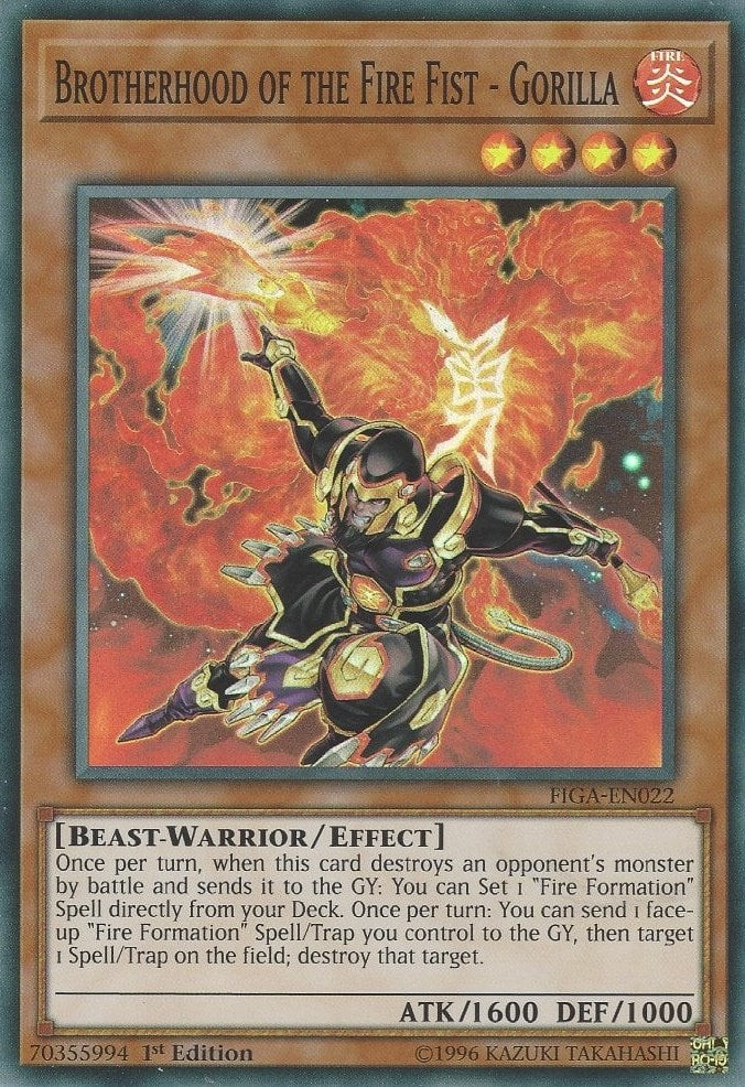 Image for Brotherhood of the Fire Fist - Gorilla (Fists of the Gadgets) (FIGA-EN022) - YuGiOh