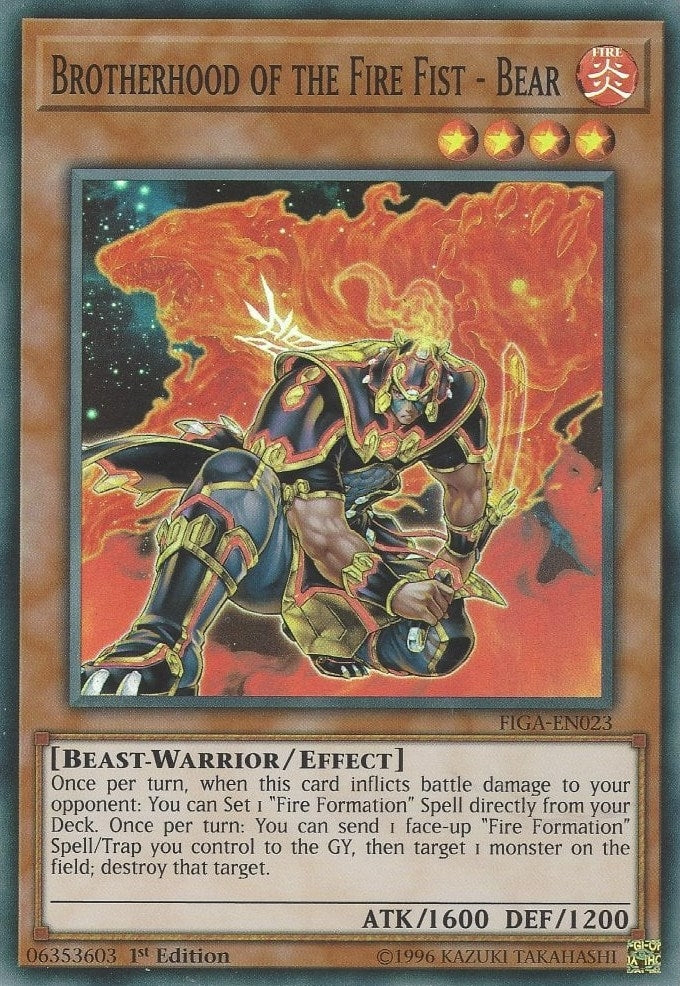 Image for Brotherhood of the Fire Fist - Bear (Fists of the Gadgets) (FIGA-EN023) - YuGiOh