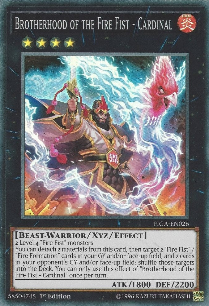 Image for Brotherhood of the Fire Fist - Cardinal (Fists of the Gadgets) (FIGA-EN026) - YuGiOh