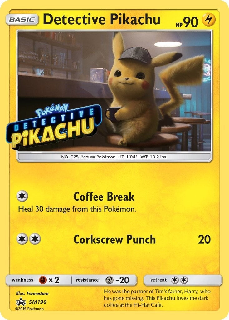 Image for Detective Pikachu - SM190 (Stamped) (SM Promos) (SM190) - Pokemon