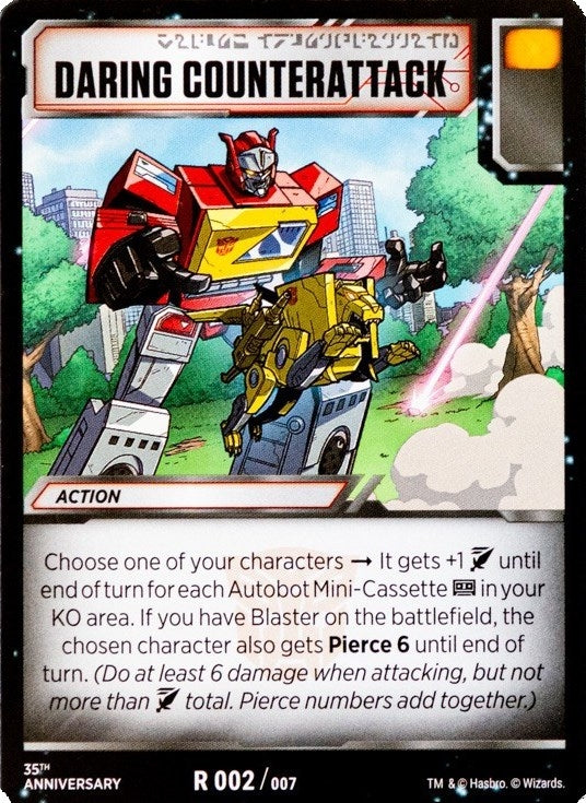 Image for Daring Counterattack (Blaster VS Soundwave Box Set 35th Anniversary Edition) (002) - Transformers TCG