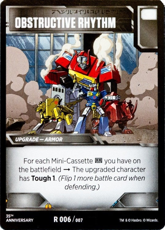 Image for Obstructive Rhythm (Blaster VS Soundwave Box Set 35th Anniversary Edition) (006) - Transformers TCG