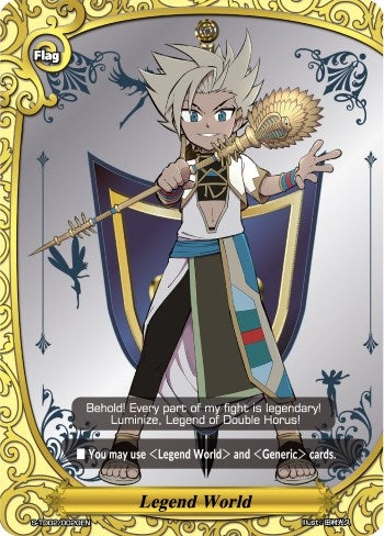 Image for Legend World (RR Foil) (Character Flag) (S-TD02: Legend of Double Horus) (S-TD02/0020EN) - Future Card BuddyFight