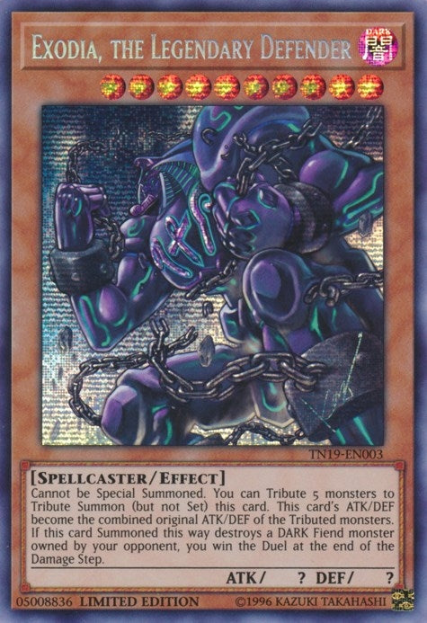 Image for Exodia, the Legendary Defender (2019 Gold Sarcophagus Tin) (TN19-EN003) - YuGiOh