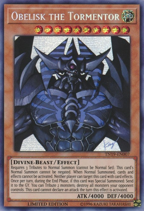 Image for Obelisk the Tormentor (2019 Gold Sarcophagus Tin) (TN19-EN007) - YuGiOh