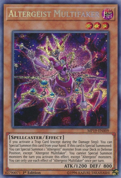 Image for Altergeist Multifaker (2019 Gold Sarcophagus Tin Mega Pack) (MP19-EN009) - YuGiOh