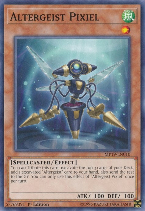 Image for Altergeist Pixiel (2019 Gold Sarcophagus Tin Mega Pack) (MP19-EN010) - YuGiOh