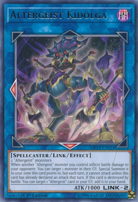 Image for Altergeist Kidolga (2019 Gold Sarcophagus Tin Mega Pack) (MP19-EN024) - YuGiOh