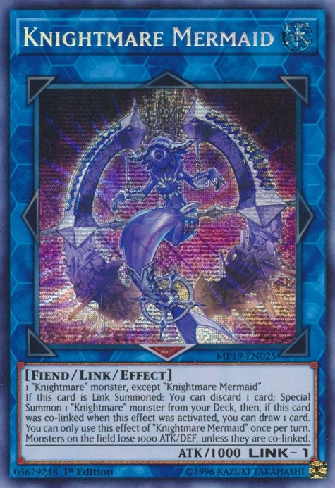 Image for Knightmare Mermaid (2019 Gold Sarcophagus Tin Mega Pack) (MP19-EN025) - YuGiOh