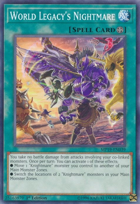 Image for World Legacy's Nightmare (2019 Gold Sarcophagus Tin Mega Pack) (MP19-EN039) - YuGiOh