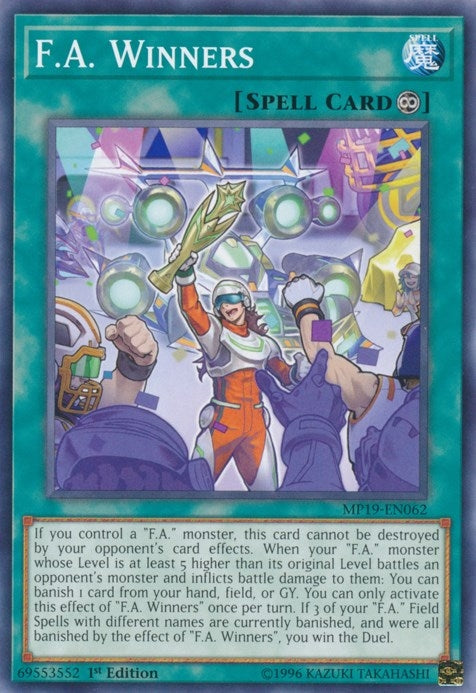 Image for F.A. Winners (2019 Gold Sarcophagus Tin Mega Pack) (MP19-EN062) - YuGiOh
