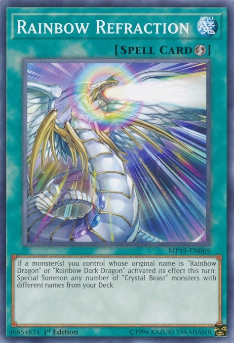 Image for Rainbow Refraction (2019 Gold Sarcophagus Tin Mega Pack) (MP19-EN069) - YuGiOh