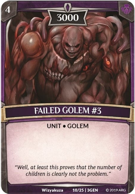 Image for Failed Golem #3 (Expansion Pack 1: Generations) (10/25 | 3GEN) - Argent Saga TCG