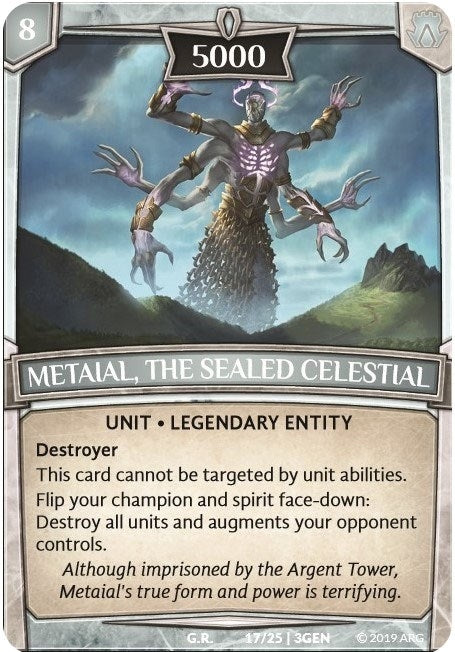 Image for Metaial, the Sealed Celestial (Expansion Pack 1: Generations) (17/25 | 3GEN) - Argent Saga TCG