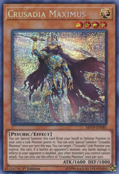 Image for Crusadia Maximus (2019 Gold Sarcophagus Tin Mega Pack) (MP19-EN081) - YuGiOh