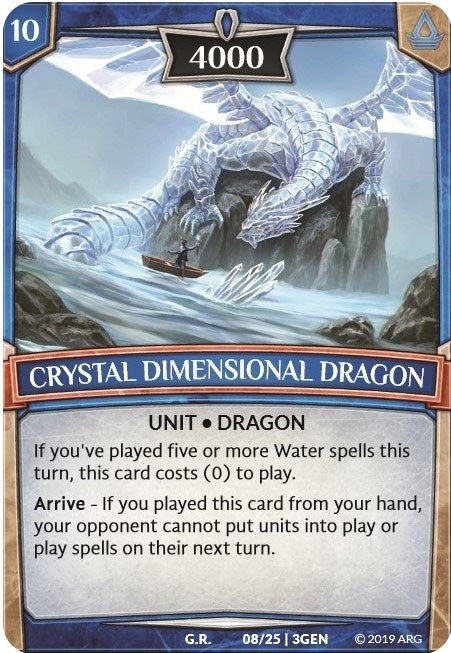 Image for Crystal Dimensional Dragon (Expansion Pack 1: Generations) (8/25 | 3GEN) - Argent Saga TCG