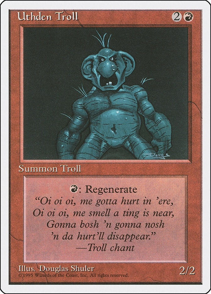 Image for Uthden Troll (Fourth Edition) - Magic: The Gathering