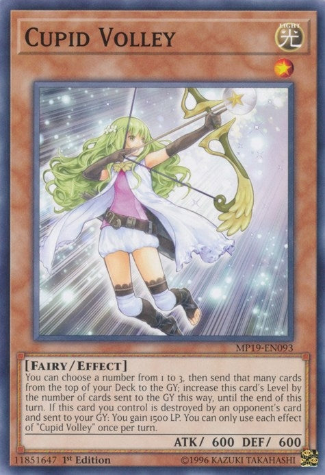 Image for Cupid Volley (2019 Gold Sarcophagus Tin Mega Pack) (MP19-EN093) - YuGiOh