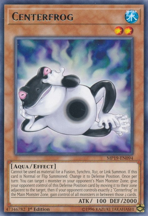 Image for Centerfrog (2019 Gold Sarcophagus Tin Mega Pack) (MP19-EN094) - YuGiOh