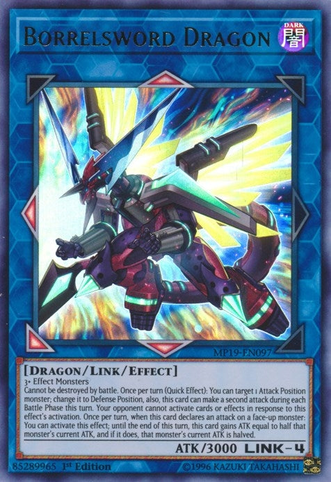 Image for Borrelsword Dragon (2019 Gold Sarcophagus Tin Mega Pack) (MP19-EN097) - YuGiOh