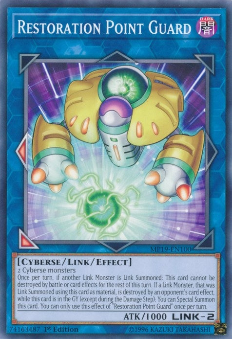 Image for Restoration Point Guard (2019 Gold Sarcophagus Tin Mega Pack) (MP19-EN100) - YuGiOh
