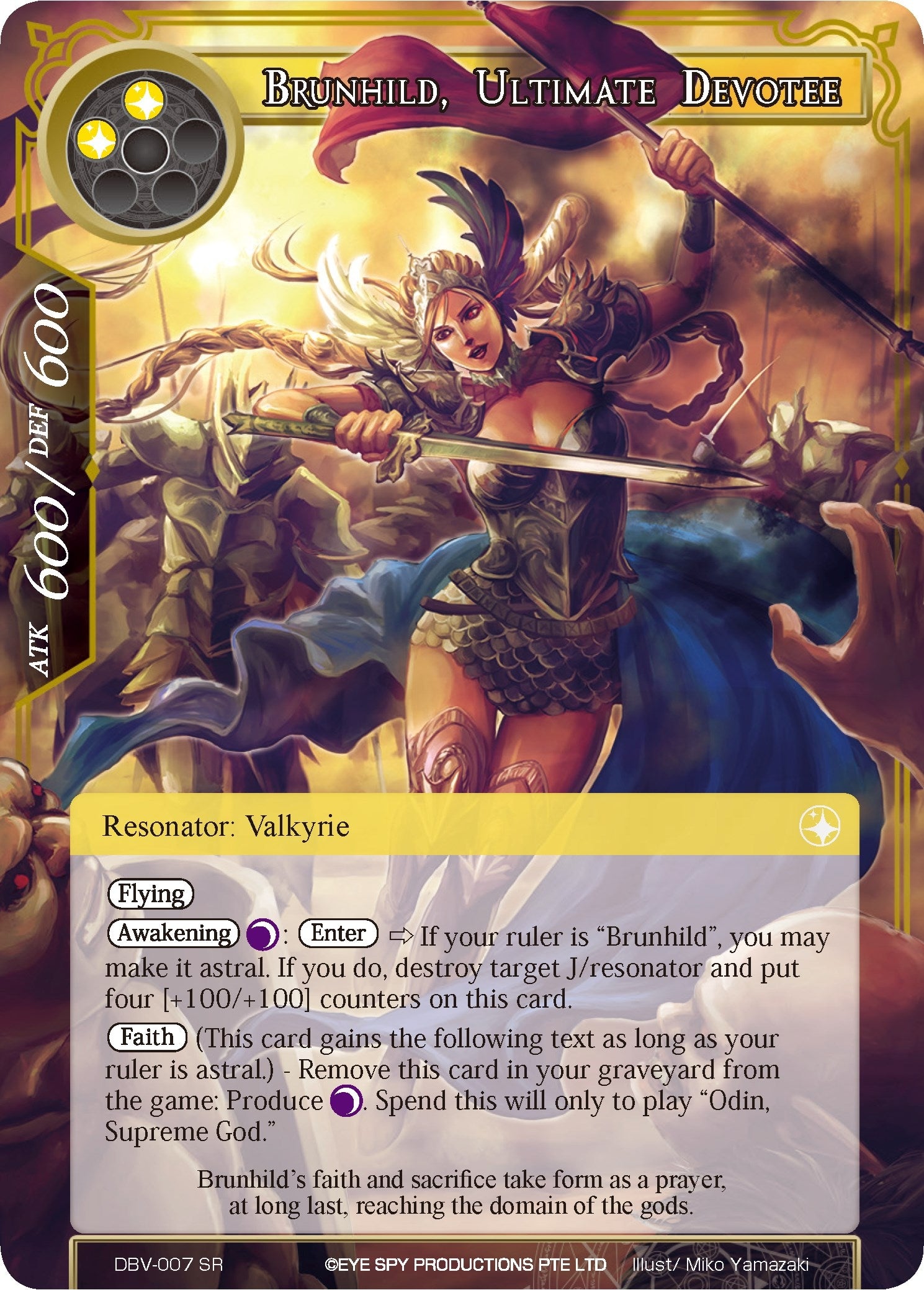 Image for Brunhild, Ultimate Devotee (The Decisive Battle of Valhalla) (DBV-007) - Force of Will