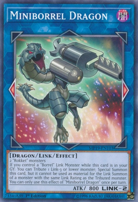Image for Miniborrel Dragon (2019 Gold Sarcophagus Tin Mega Pack) (MP19-EN103) - YuGiOh