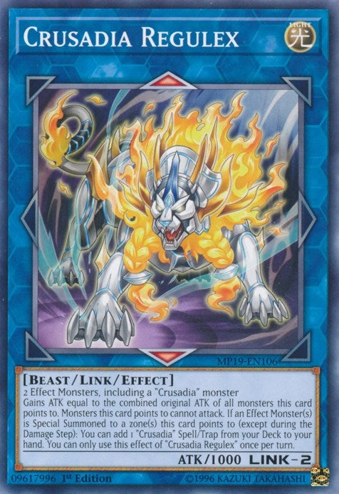 Image for Crusadia Regulex (2019 Gold Sarcophagus Tin Mega Pack) (MP19-EN106) - YuGiOh