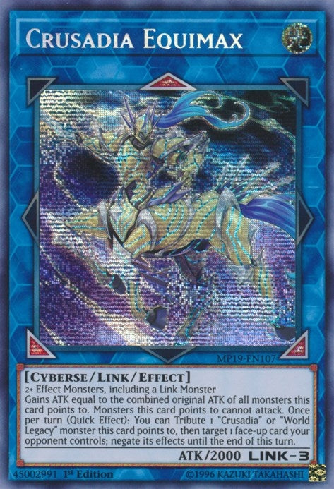 Image for Crusadia Equimax (2019 Gold Sarcophagus Tin Mega Pack) (MP19-EN107) - YuGiOh