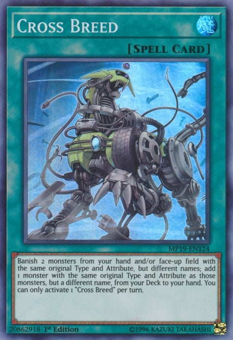 Image for Cross Breed (2019 Gold Sarcophagus Tin Mega Pack) (MP19-EN124) - YuGiOh