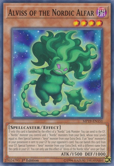 Image for Alviss of the Nordic Alfar (2019 Gold Sarcophagus Tin Mega Pack) (MP19-EN151) - YuGiOh