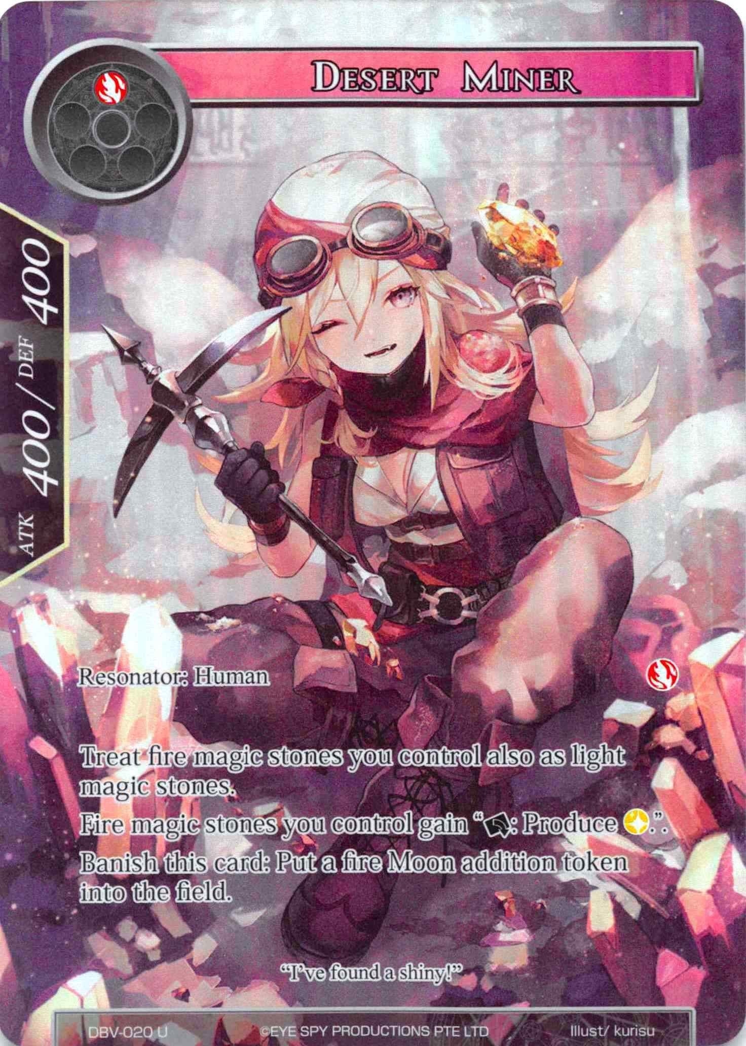 Image for Desert Miner (Full Art) (The Decisive Battle of Valhalla) (DBV-020) - Force of Will