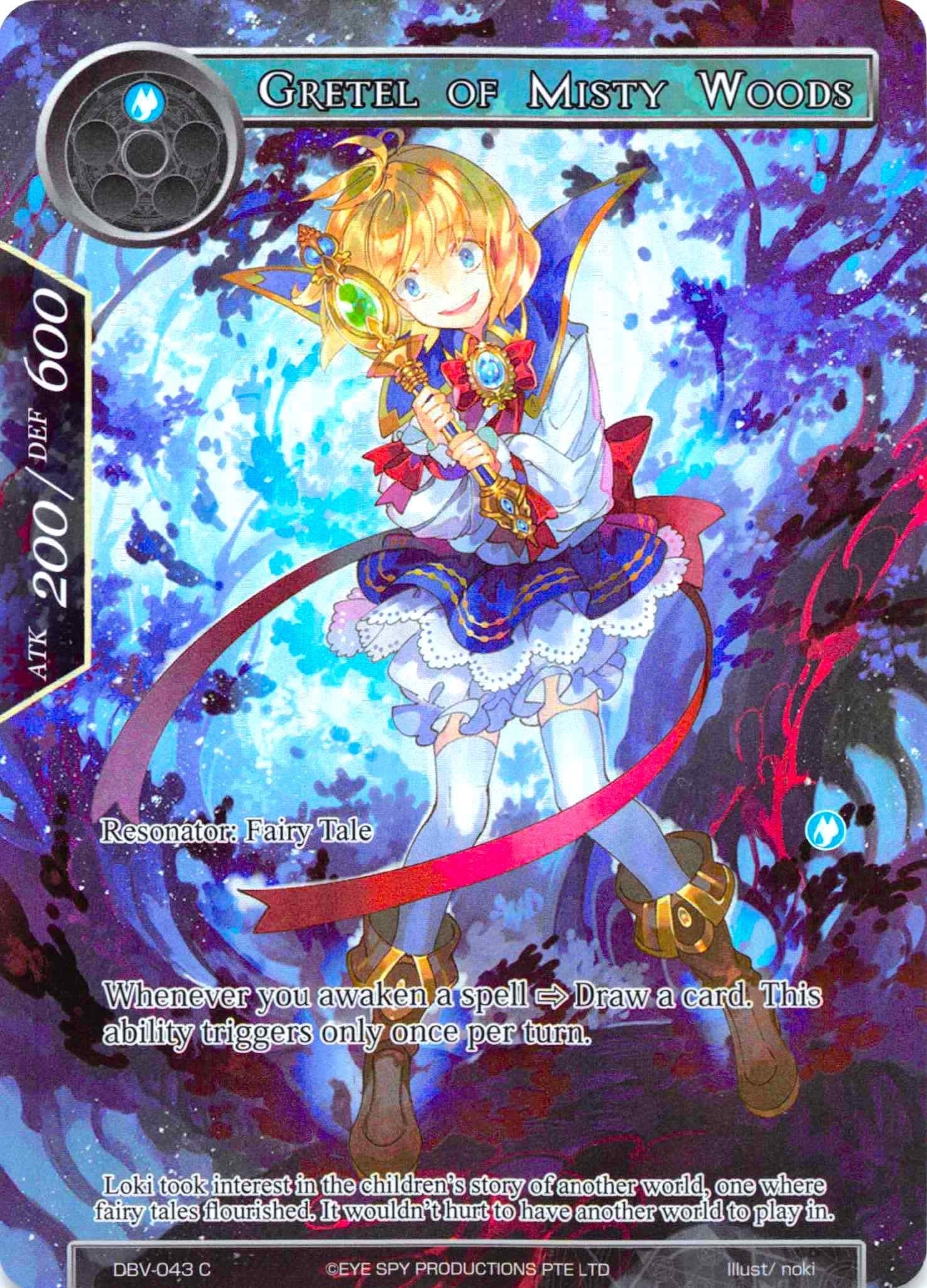Image for Gretel of Misty Woods (Full Art) (The Decisive Battle of Valhalla) (DBV-043) - Force of Will