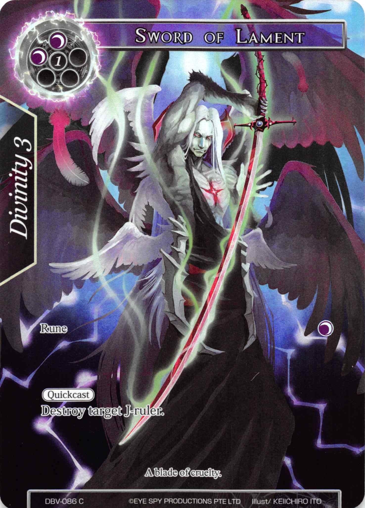 Image for Sword of Lament (Full Art) (The Decisive Battle of Valhalla) (DBV-086) - Force of Will