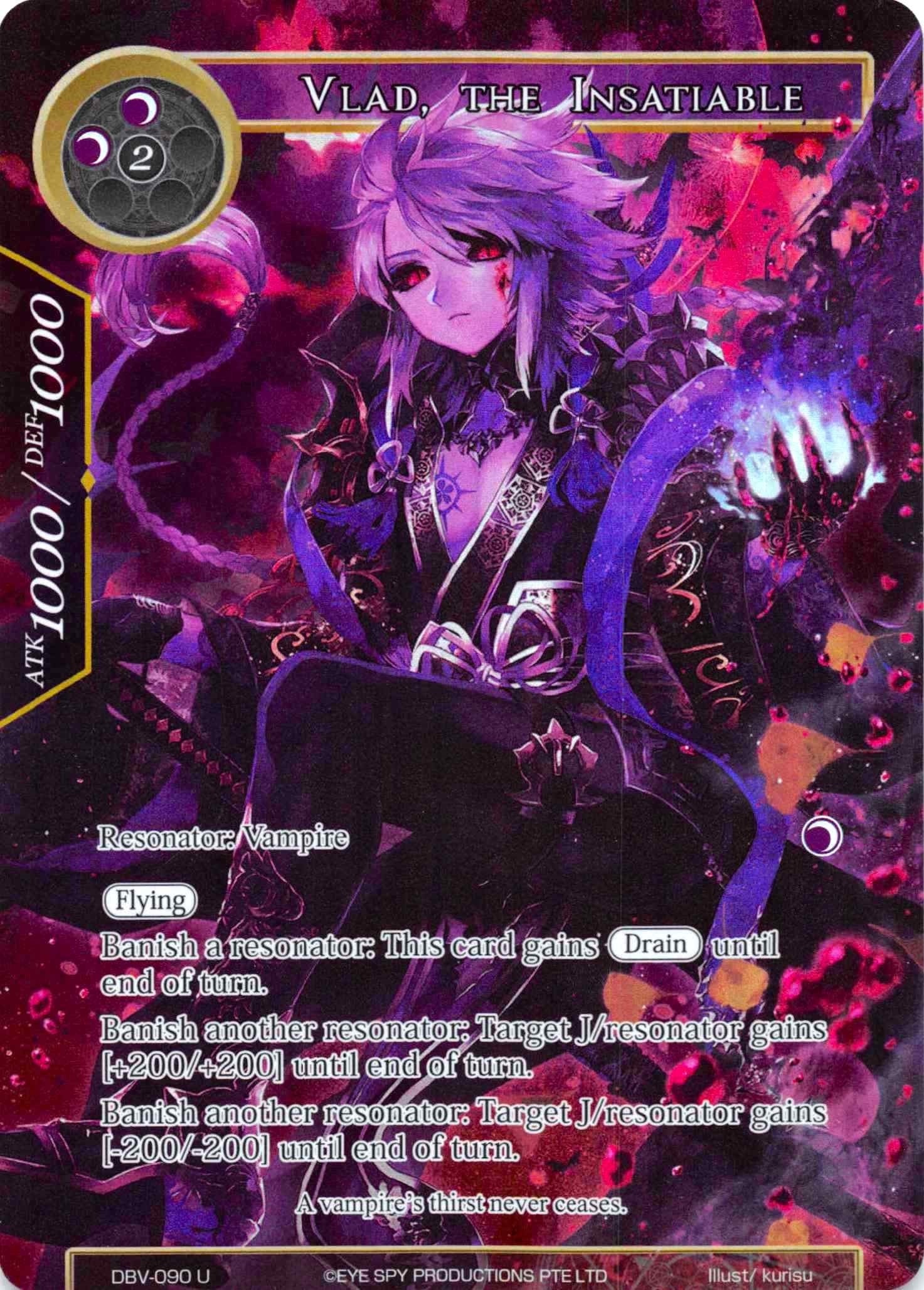 Image for Vlad, the Insatiable (Full Art) (The Decisive Battle of Valhalla) (DBV-090) - Force of Will