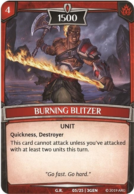 Image for Burning Blitzer (Expansion Pack 1: Generations) (5/25 | 3GEN) - Argent Saga TCG